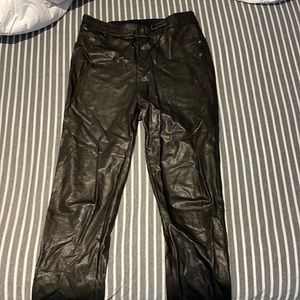 Spanx faux leather pants - size L tall!